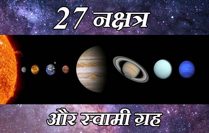 27 नक्षत्र और स्वामी ग्रह
